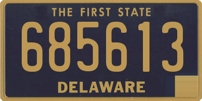 DE license plate 685613