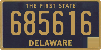 DE license plate 685616