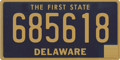 DE license plate 685618