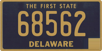 DE license plate 68562