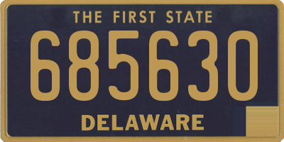 DE license plate 685630