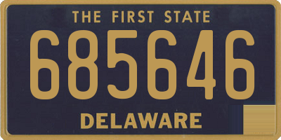 DE license plate 685646