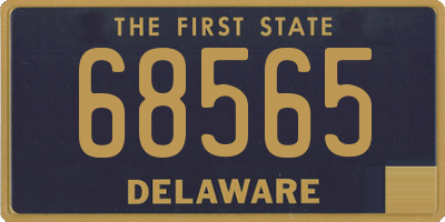 DE license plate 68565