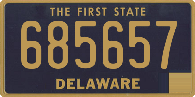 DE license plate 685657
