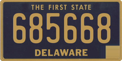 DE license plate 685668
