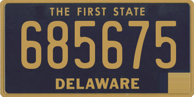DE license plate 685675