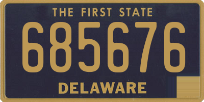 DE license plate 685676