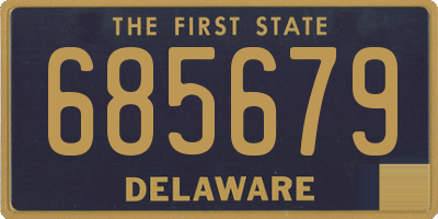 DE license plate 685679
