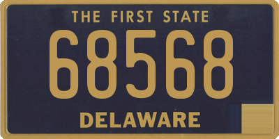 DE license plate 68568