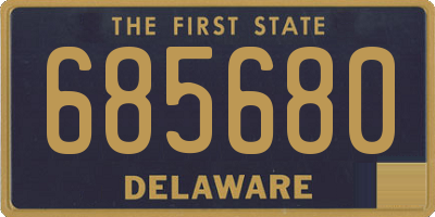 DE license plate 685680