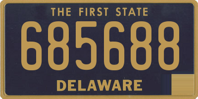 DE license plate 685688