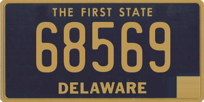 DE license plate 68569