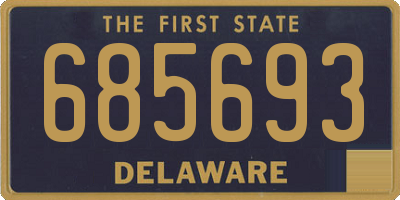 DE license plate 685693