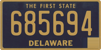 DE license plate 685694