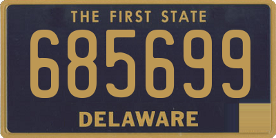 DE license plate 685699