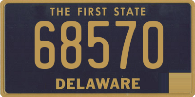 DE license plate 68570