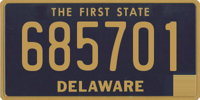 DE license plate 685701