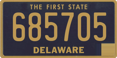 DE license plate 685705