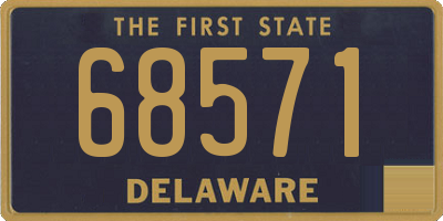 DE license plate 68571