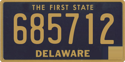 DE license plate 685712
