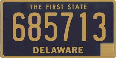 DE license plate 685713