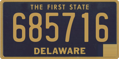 DE license plate 685716
