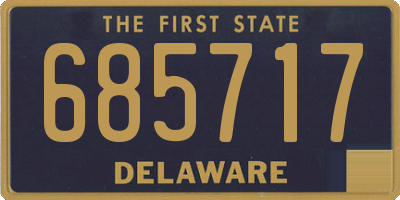 DE license plate 685717