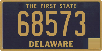 DE license plate 68573