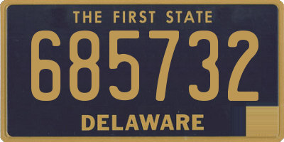 DE license plate 685732