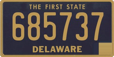 DE license plate 685737