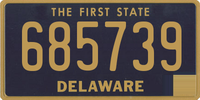 DE license plate 685739