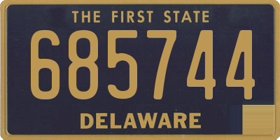 DE license plate 685744