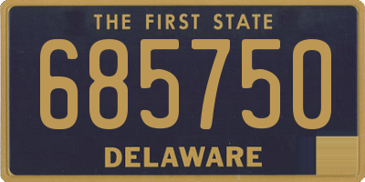 DE license plate 685750