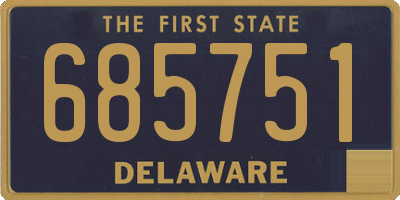 DE license plate 685751
