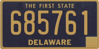 DE license plate 685761