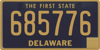 DE license plate 685776