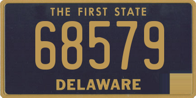 DE license plate 68579