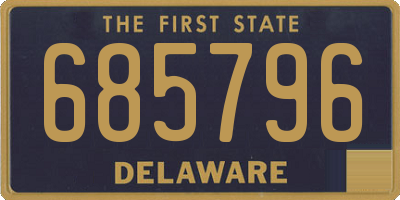 DE license plate 685796