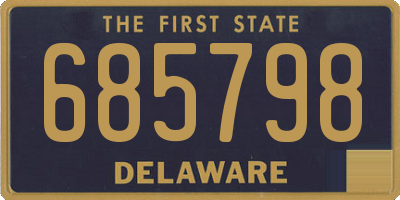 DE license plate 685798