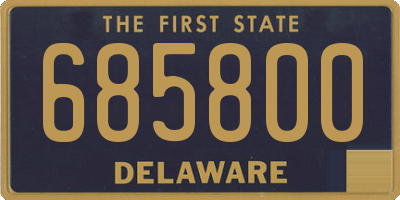 DE license plate 685800