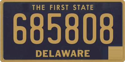 DE license plate 685808