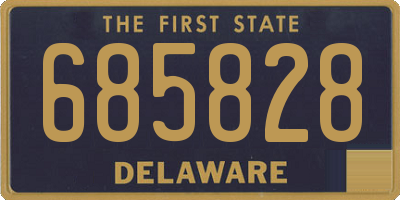 DE license plate 685828