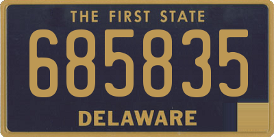 DE license plate 685835