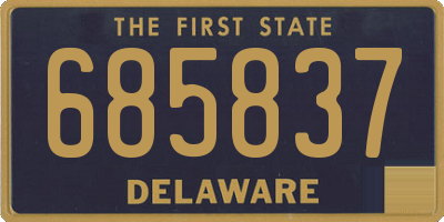 DE license plate 685837