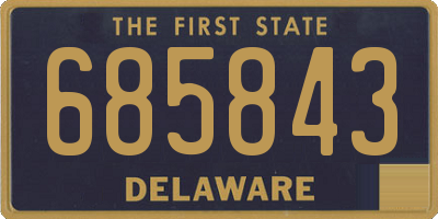 DE license plate 685843