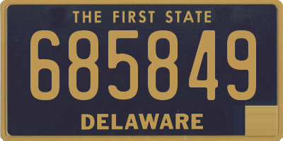 DE license plate 685849