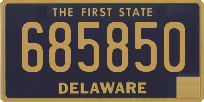DE license plate 685850