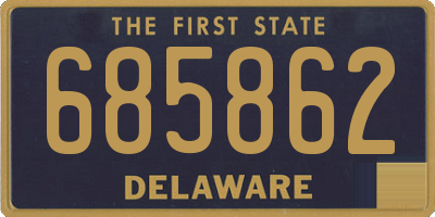 DE license plate 685862