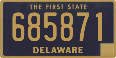 DE license plate 685871