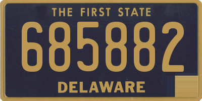 DE license plate 685882